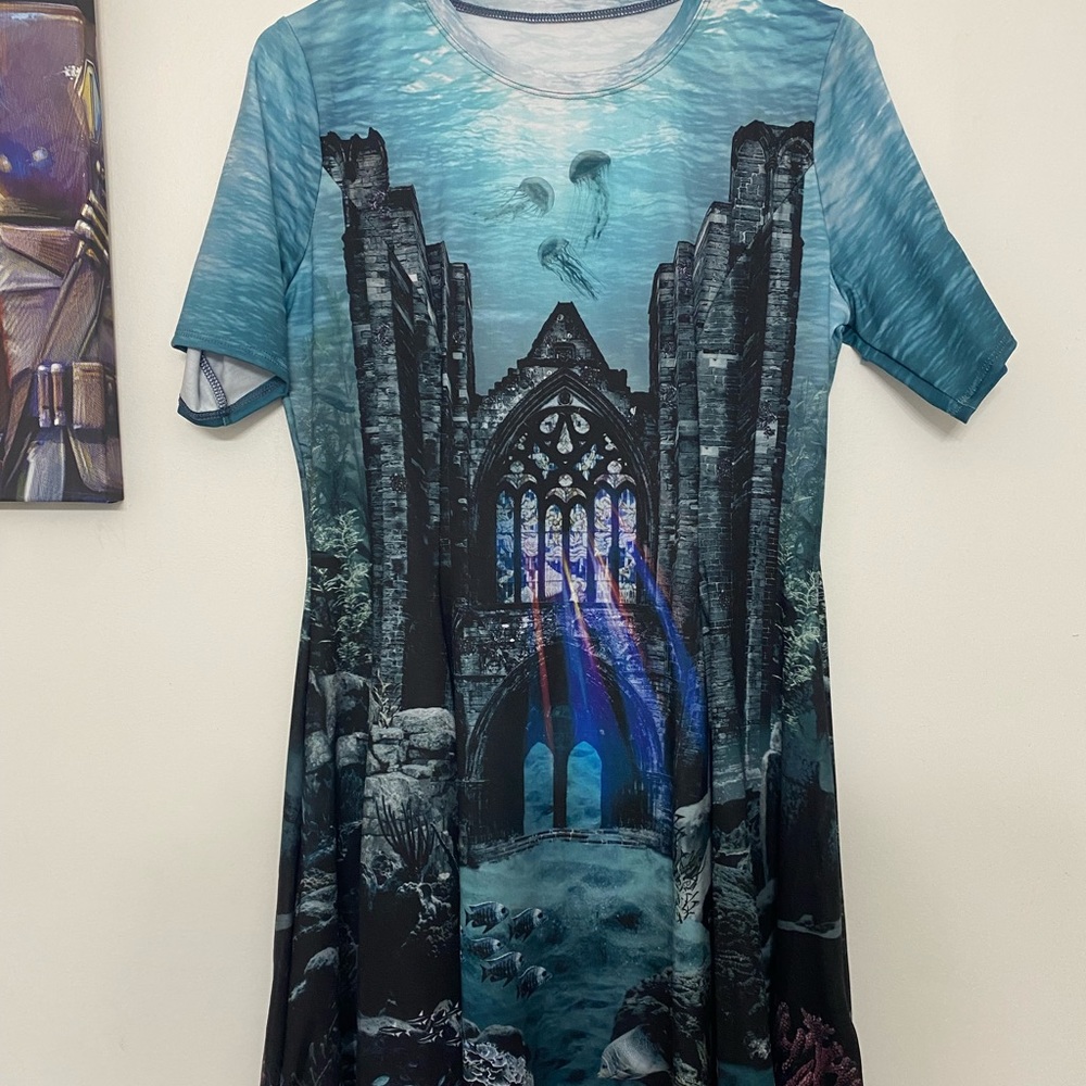 Black Milk Clothing Atlantian Gothic Evil Tee Dress BNWT Medium